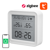 Sensor smart temperature dhe lagështie Gosund ST17, Zigbee, ekran LCD, i bardhë