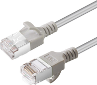 Kabllo rrjeti MicroConnect CAT6A U FTP Slim, 1.5m, 10 Gbit/s, e bardhë