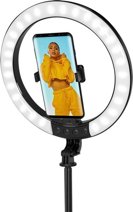 Selfie stick me ring light LogiLink DM, 20cm, LED, i zi