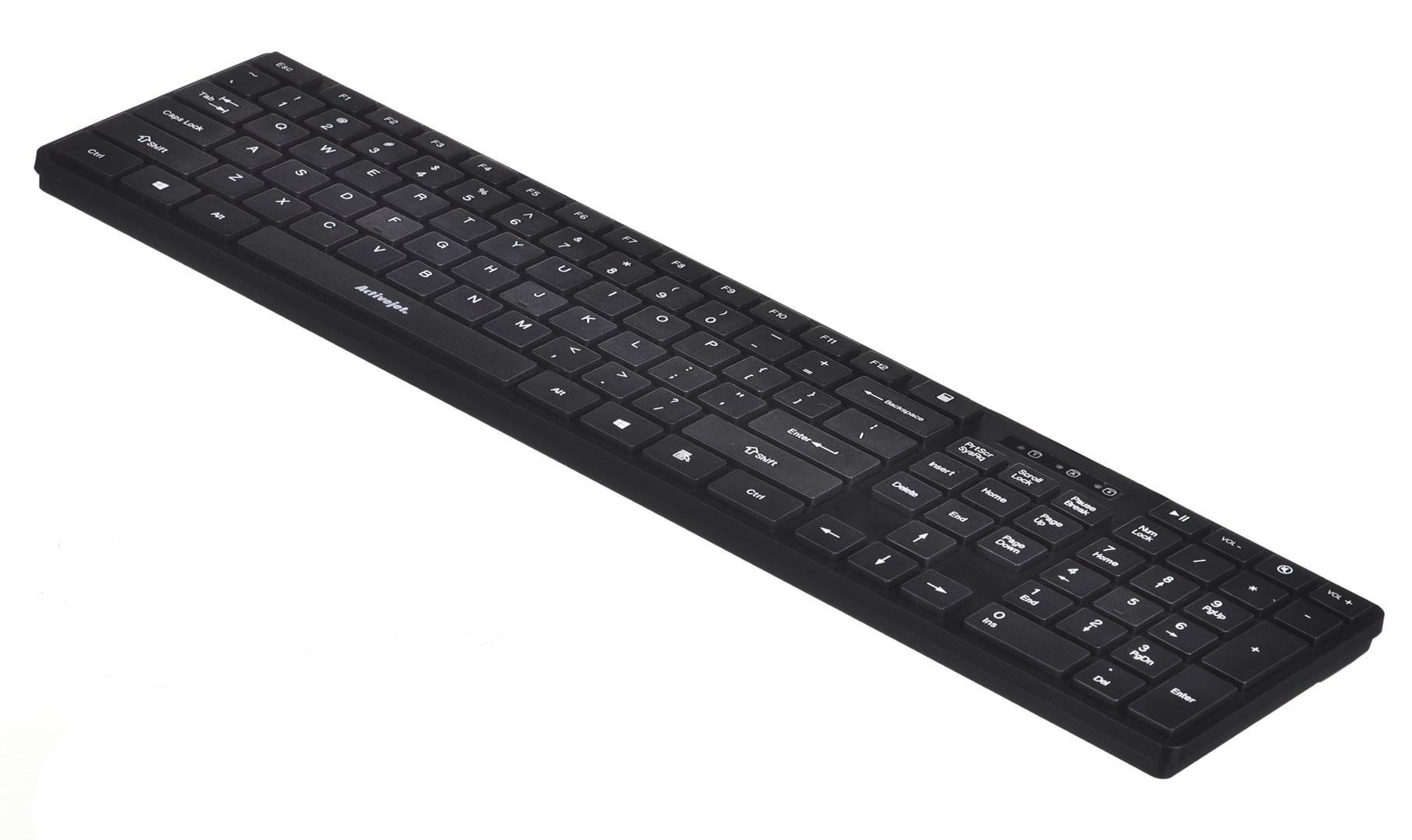USB тастатура Activejet K-3066SB, 109 копчиња, црна