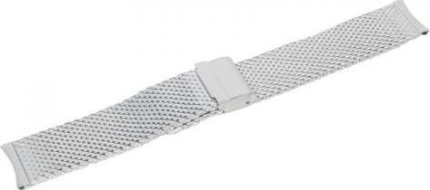 Rrip ore Zeppelin Steel Bracelet, çelik inox 22mm, argjendtë