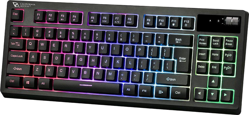 Tastierë California Access Korero TKL CA1424, pa tela, RGB, e zezë