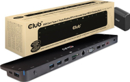 Stacion docking Club 3D CSV-1565, USB-C, DisplayPort dhe HDMI, i zi