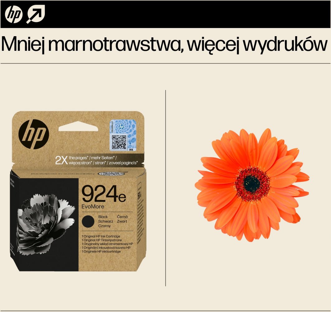 Ngjyrë për printer HP 924e EvoMore Original, e zezë