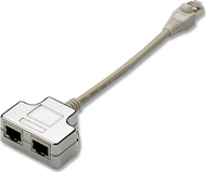 Ndarës rrjeti EFB RJ45 K5126.015, 2x femër 1x mashkull, gri
