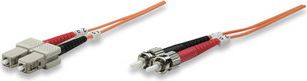 Kabllo fibër optike Intellinet 470117, SC në ST, multi mode 50/125, 2m
