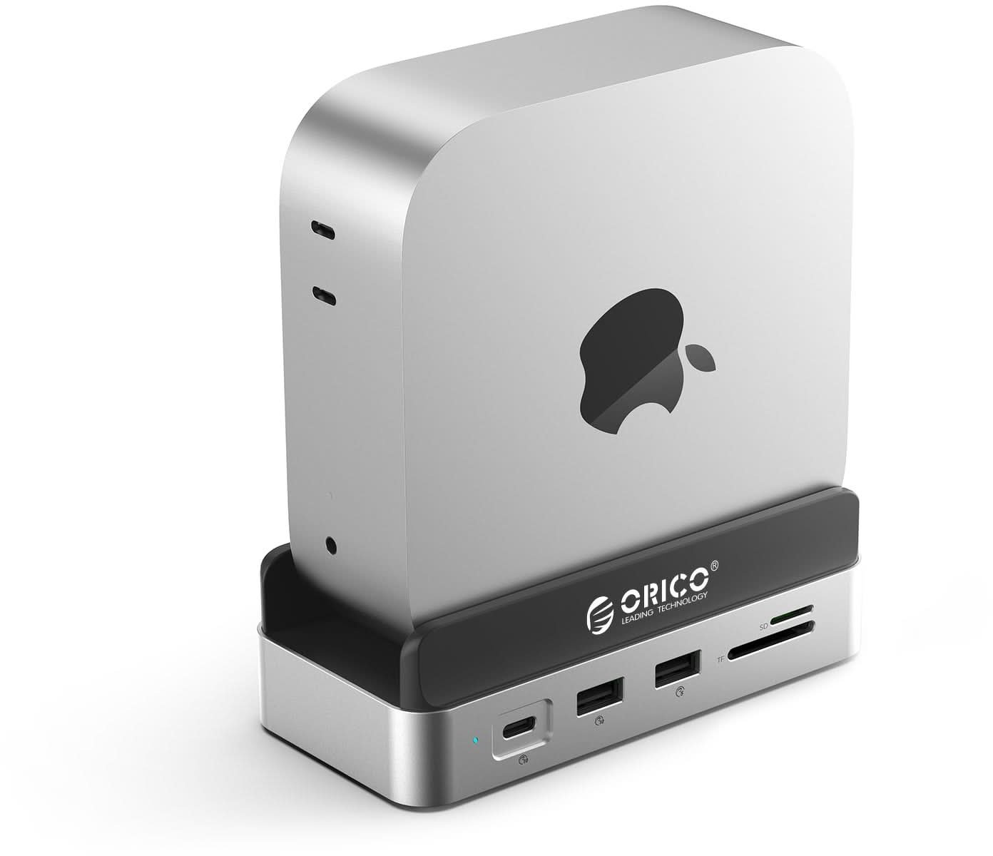 Docking station Orico VS10 për Mac Mini, 10in1, M.2 NVMe, HDMI, 2.5G LAN