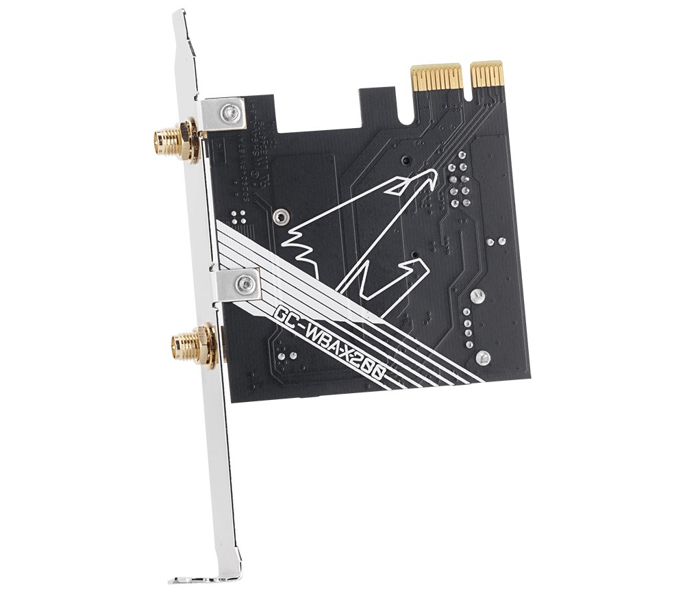 Kartë rrjeti Gigabyte GC-WBAX200, Wi-Fi 802.11ax + Bluetooth 5.1, e zezë