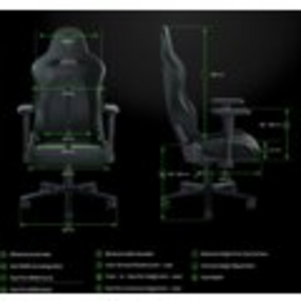 Karrige Razer Enki X, e zezë / gjelbër