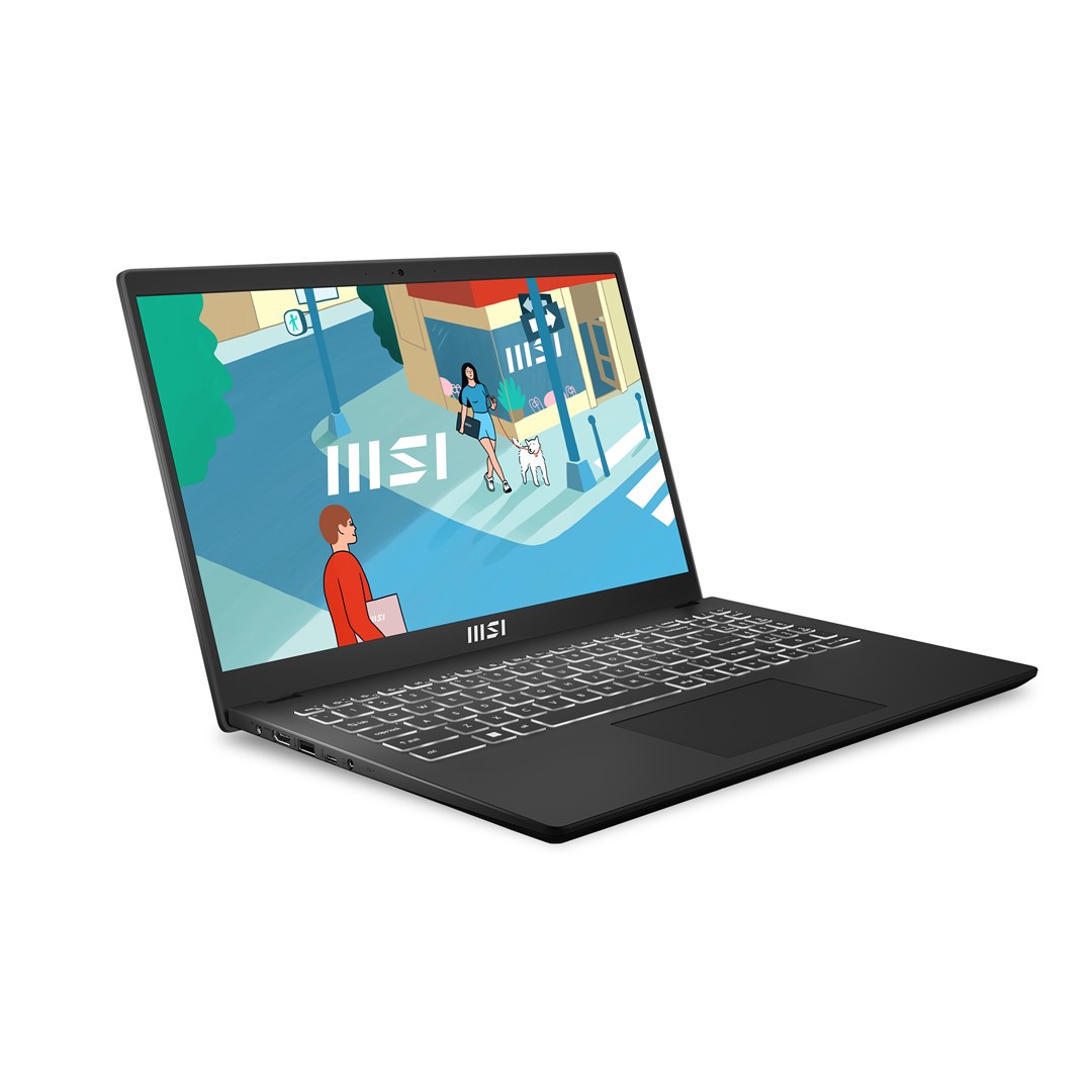 Лаптоп MSI Modern 15, 15.6", Intel i5-13420H, 16 GB RAM, 512 GB SSD, црн