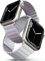 Rrip ore Uniq Revix për Apple Watch 38/40/41mm, magnetik, dyanshëm, lejla e bardhë