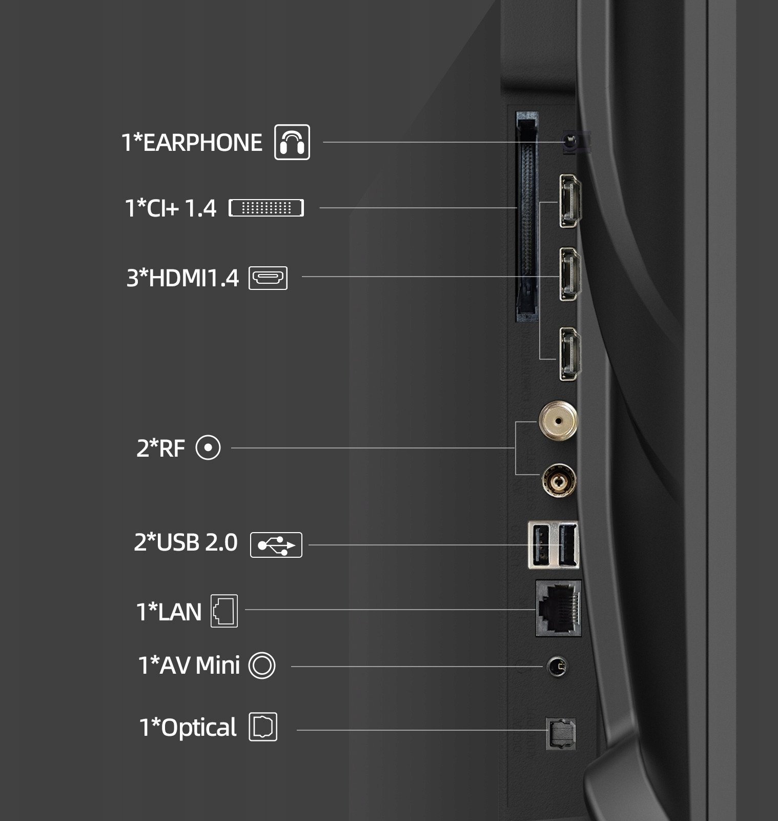 Televizor smart CHiQ L40QST, 40", Full HD, i zi