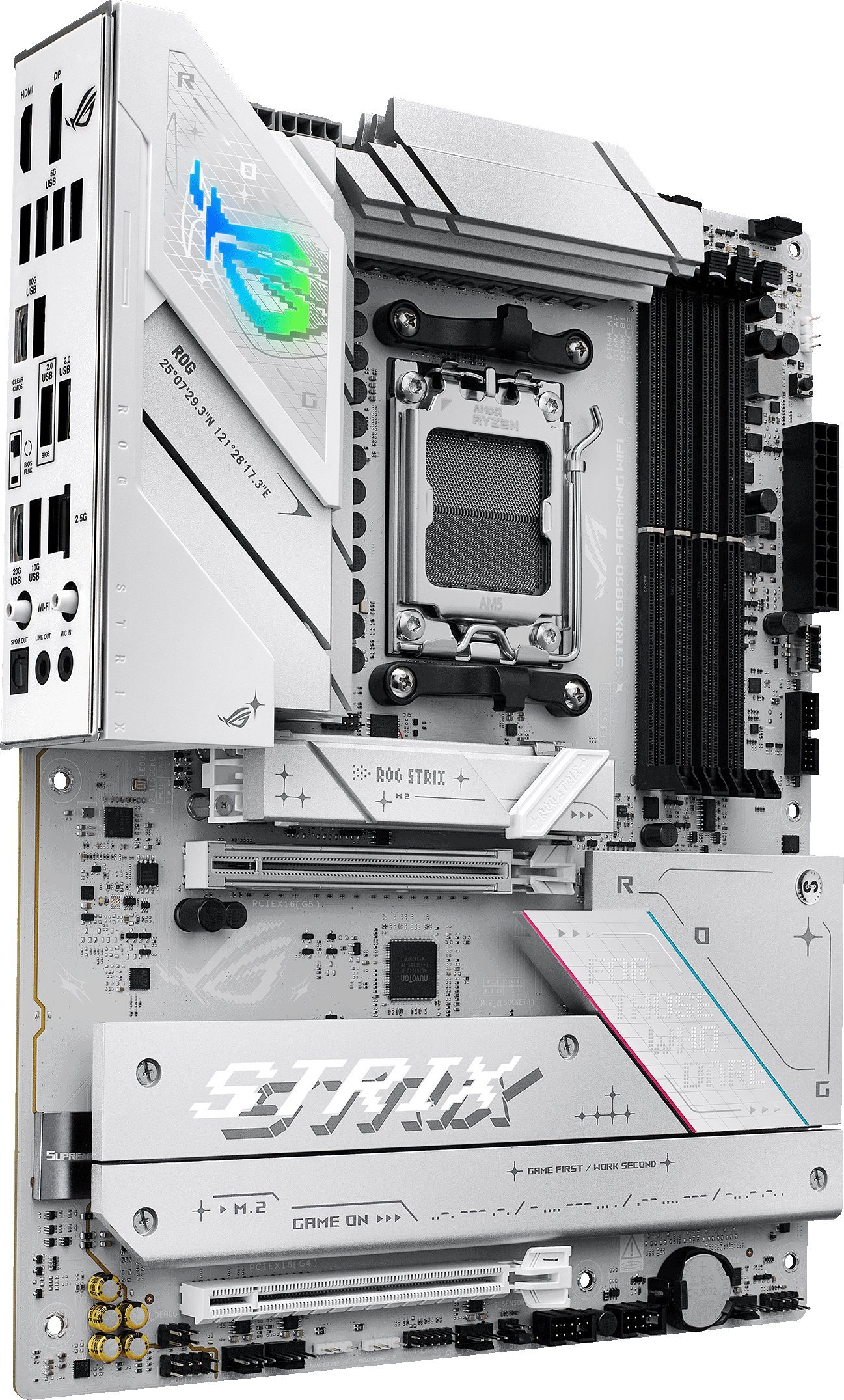 Pllakë amë ASUS ROG Strix B850-A Gaming WiFi, ATX, AMD AM5, WiFi 7, e bardhë