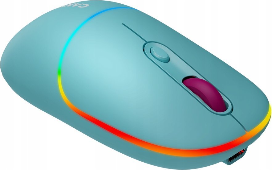 Mouse pa kabllo Canyon MW-22, optik, DPI 1600, RGB, blu e errët