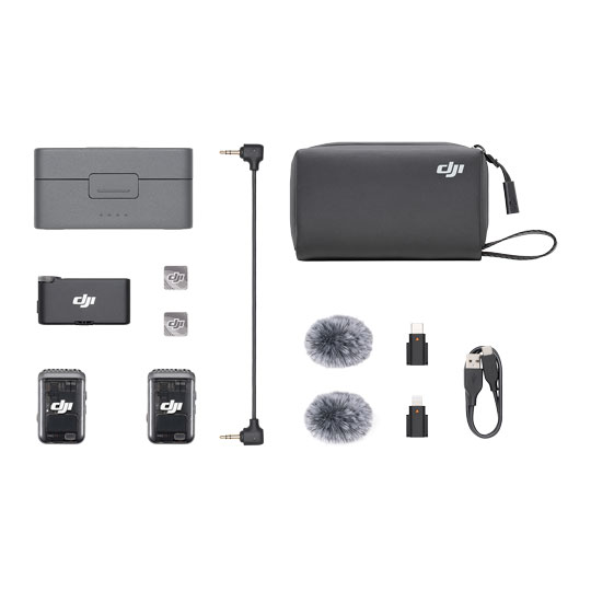 Set mikrofoni wireless DJI Mic 2 (2 TX + 1 RX + kuti karikuese)