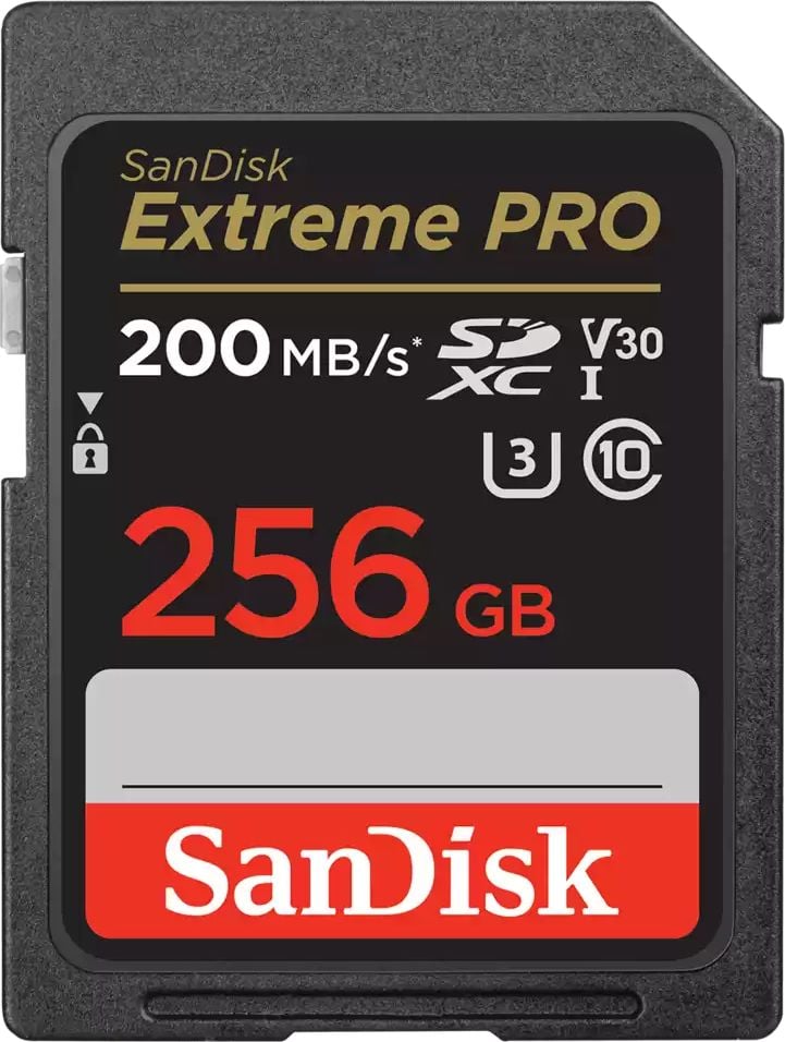 Kartë memorie SanDisk Extreme PRO SDXC, 256GB, Class 10 UHS I U3 V30
