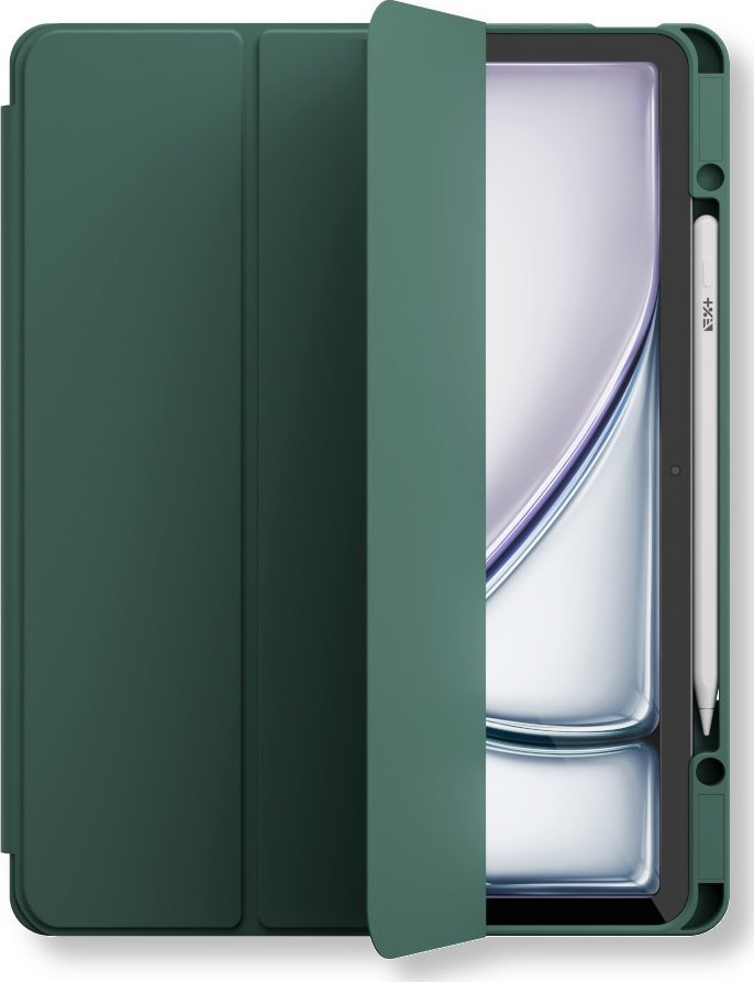 Mbulesë tablet NEXT ONE Rollercase, për iPad Air M2 13", me mbajtëse për Apple Pencil, e gjelbër