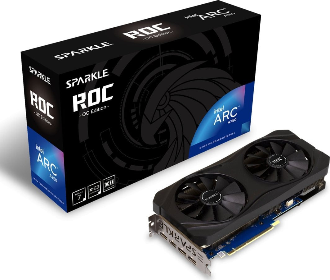 Kartelë grafike Sparkle Arc A750 ROC OC 8GB GDDR6
