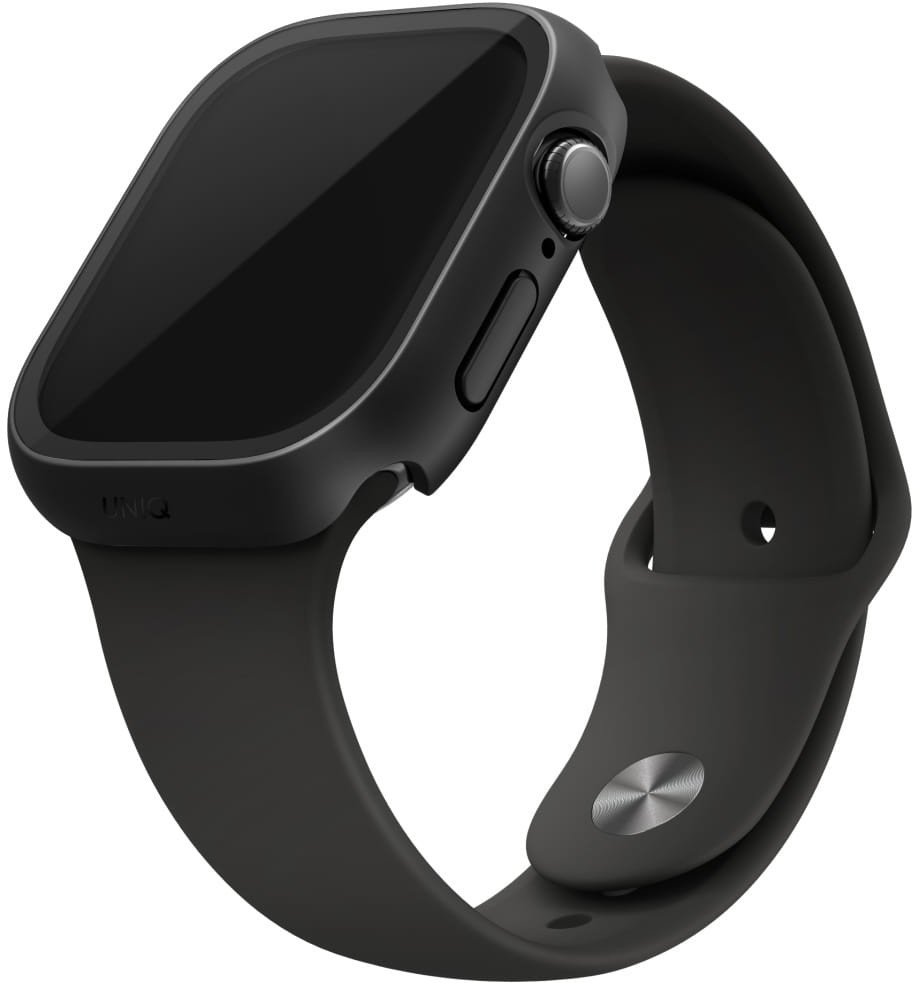 Mbulesë Uniq Nautic për Apple Watch 42mm, mbrojtëse plastike me xham, e zezë