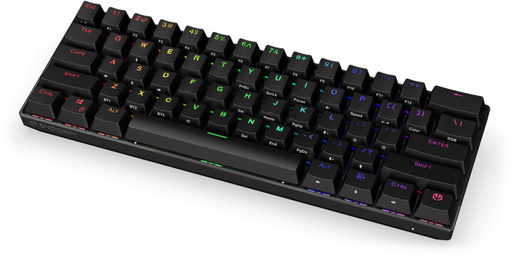 Tastierë Endorfy Thock Compact Wireless Red, Kailh Box Red, US, e zezë