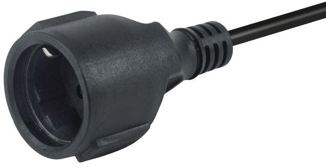 Кабел за струја Equip 112106, IEC C14 до CEE 7/3, 0.25m, црн