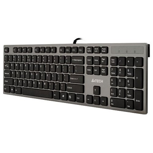 Tastierë universale A4 Tech KV-300H, USB, e hirtë, e zezë