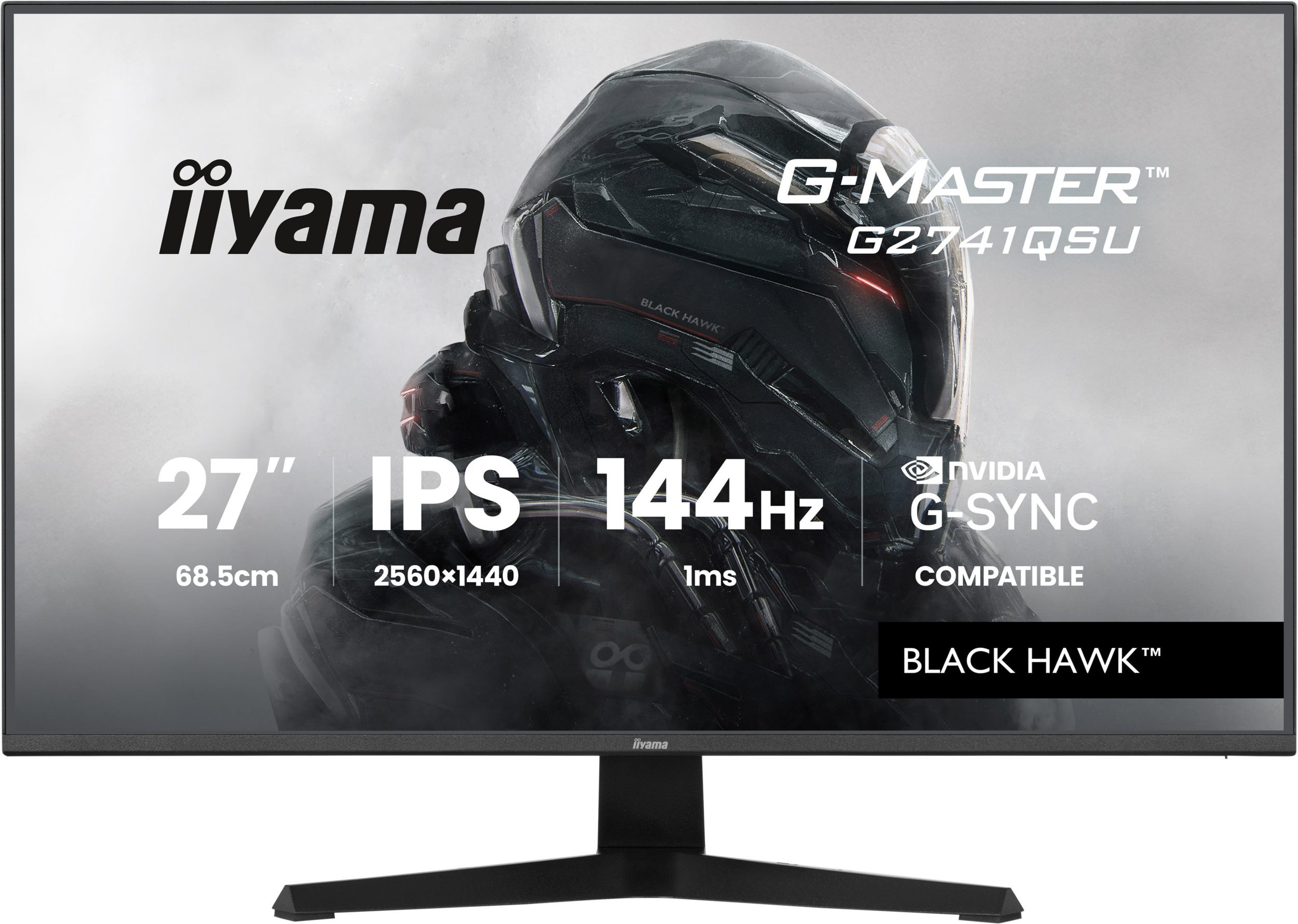 Monitor gaming Iiyama G-MASTER G2741QSU-B1, 27", QHD 144Hz, i zi