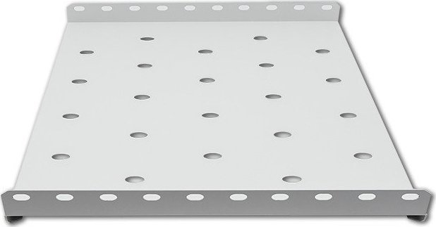 Фиксен рафт за RACK кабинет Qoltec, 19\", 490x250mm, сив