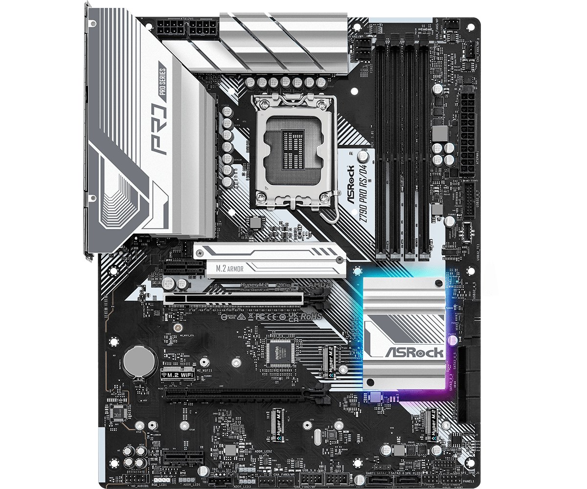Pllakë amë Asrock Z790 Pro RS/D4 Intel Z790 LGA 1700 ATX
