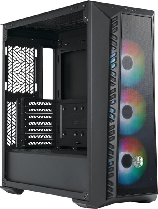 Kasë kompjuteri Cooler Master MasterBox 520 Mesh, anë transparente, e zezë