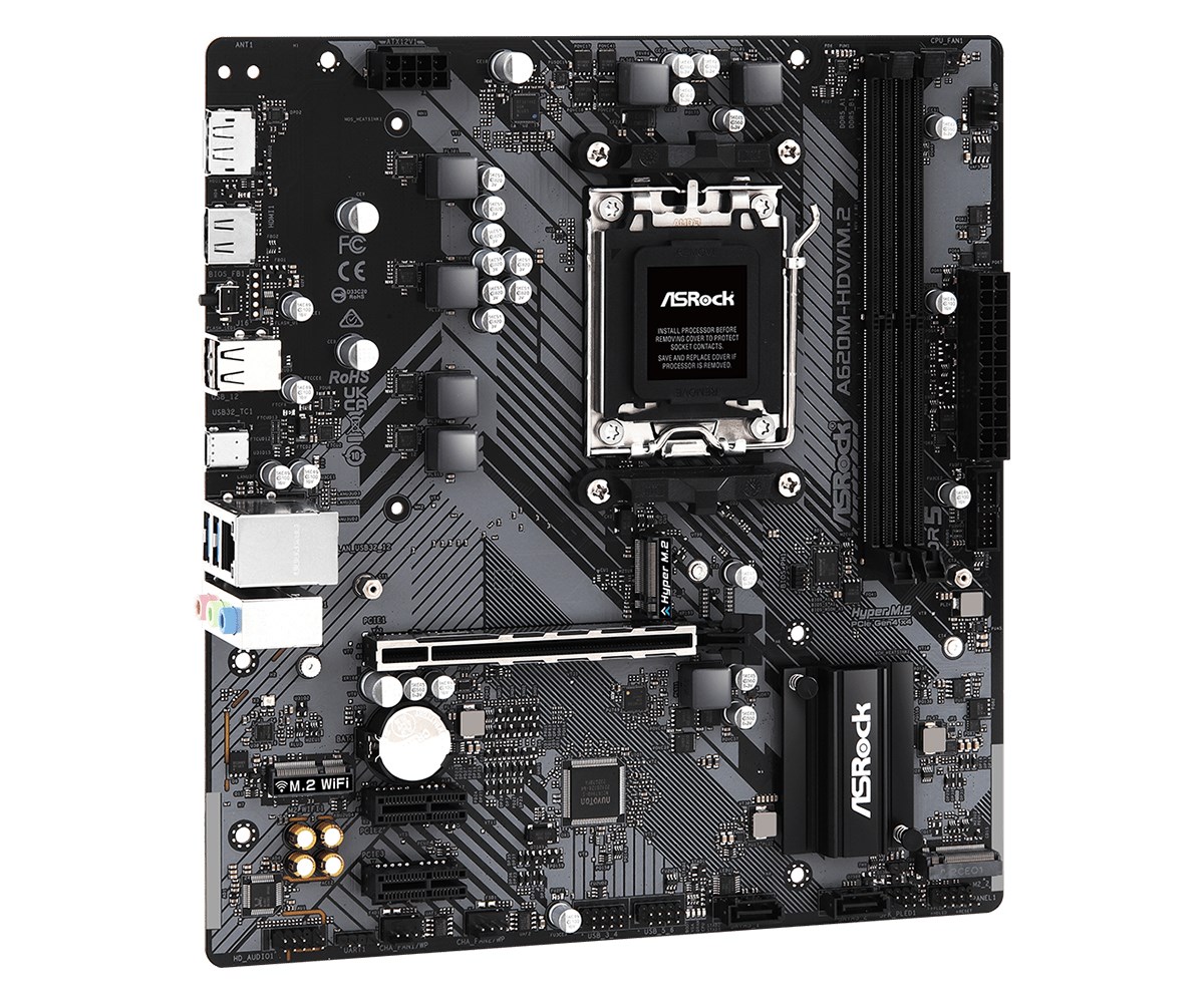 Pllakë amë Asrock A620M-HDV/M.2 AMD A620 Socket AM5 micro ATX