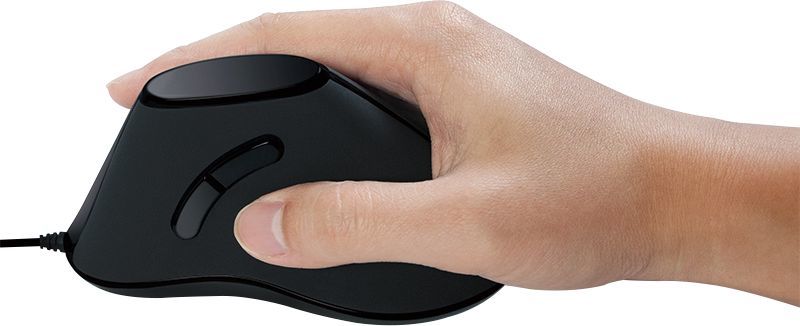 Maus LogiLink Ergonomic, me kabllo, USB, i zi