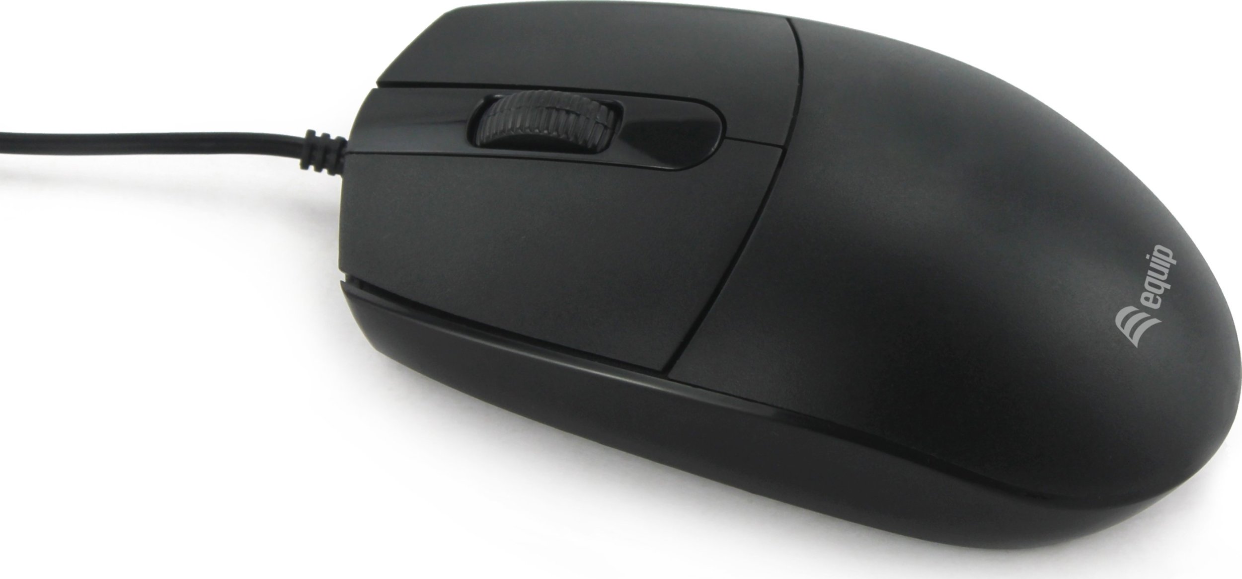 Maush optik Equip 15M, USB A, Silent Click, për dorën e majtë, i zi