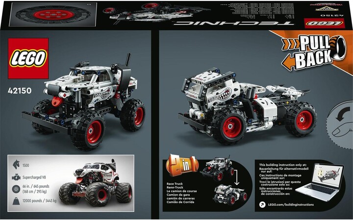 Set LEGO® Technic 42150 Monster Jam™ Monster Mutt™ Dalmatian, 244 pjesë