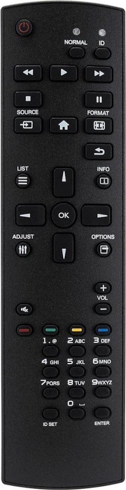 Telekomandë për monitor Iiyama RC REMOTEV09, për seri xx65, me butona presimi, gri