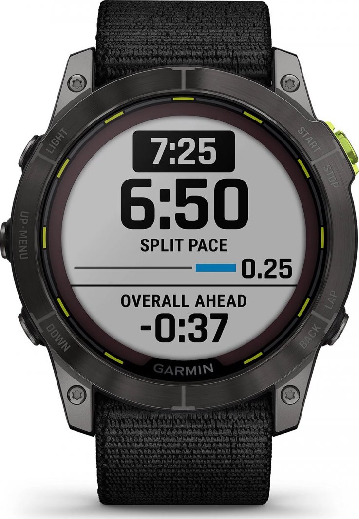 Orë Smart Garmin Enduro 2, e zezë