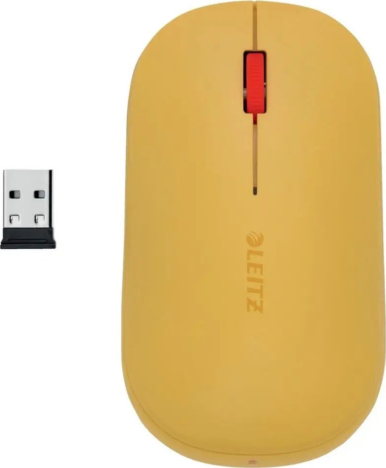 Maus wireless Leitz Cosy 32675J, ergonomik, i verdhë