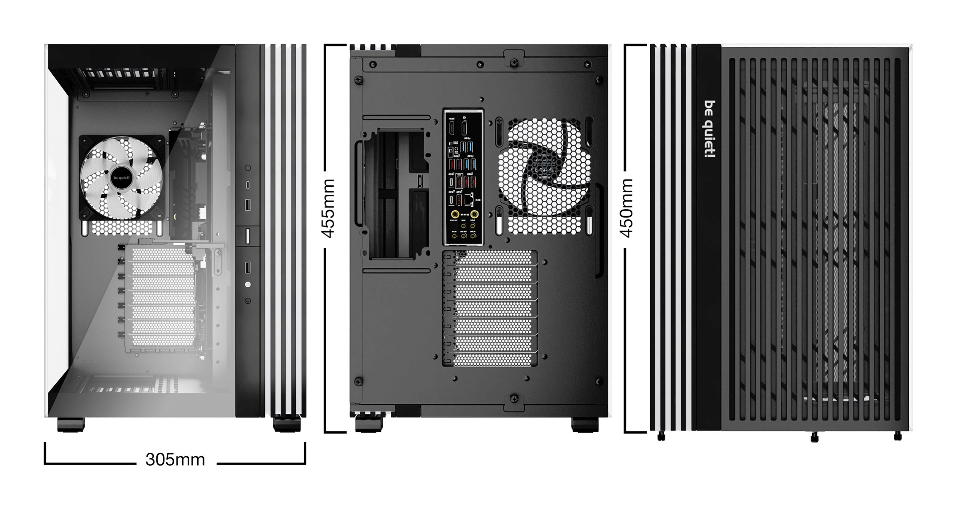 Kuti PC be quiet Light Base 600 LX, ATX MIDI Tower, ARGB, xham i temperuar, e zezë