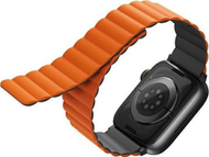 Rrip ore Uniq Revix Reversible Magnetic, për Apple Watch 45/44/42 mm, silikoni, gri portokalli