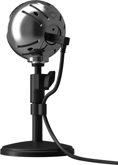 Mikrofon USB Arozzi Sfera SFERA CHROME, kondensator kardioid, dalje kufjesh 3.5mm, krom