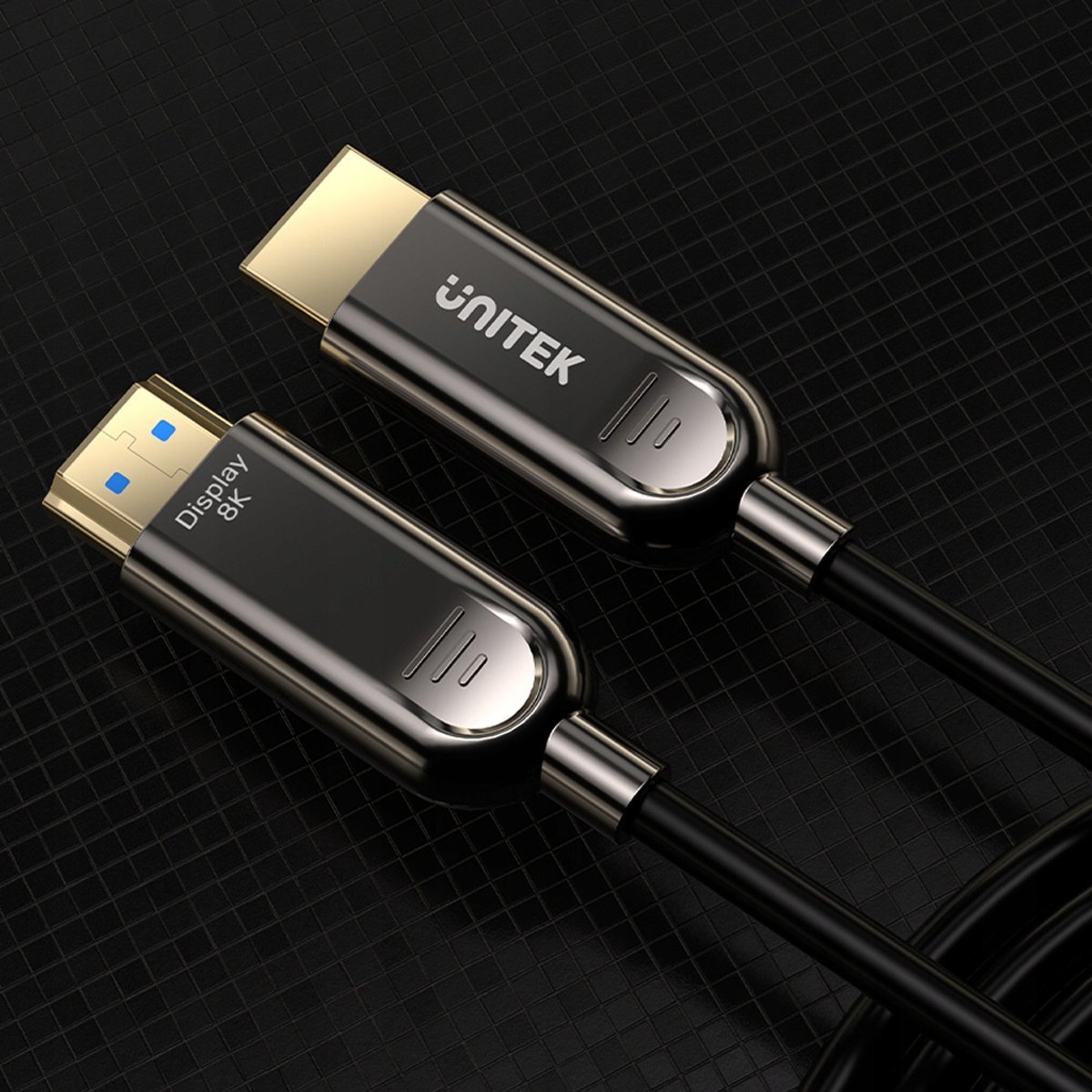 Kabllo optik HDMI Unitek C11085GY01, 2.1, 10m, gri