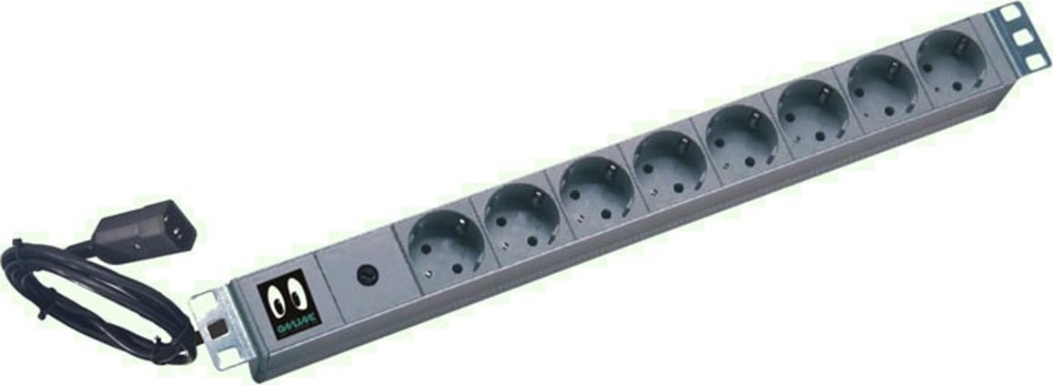 Zgjatues rack Online USV Systeme IEC16A9IEC16A RACK, 8 porta, 1U, 16A, i zi