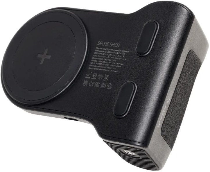 Power bank SELFIE SHOT Handheld Magnetic, 5000mAh, me Bluetooth, i zi