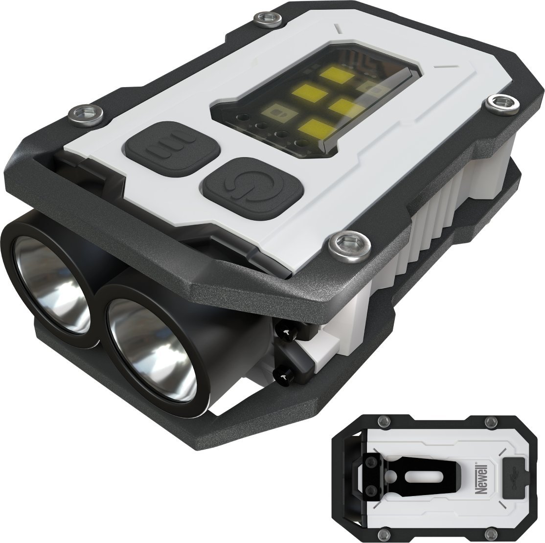 Elektrike multifunksionale Strong Mini, 800 lumen, USB C, e bardhë