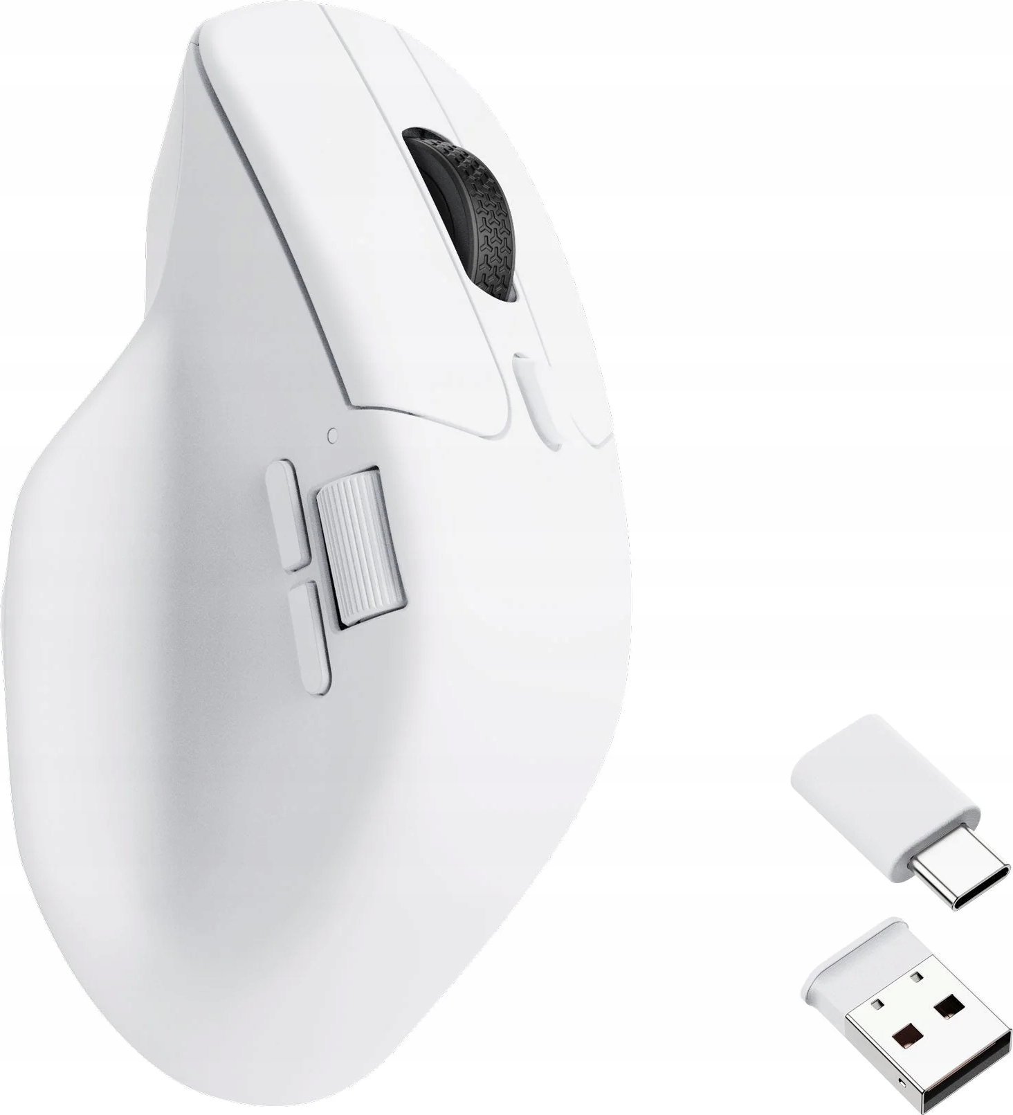 Maus wireless Keychron M6, ergonomik, i bardhë