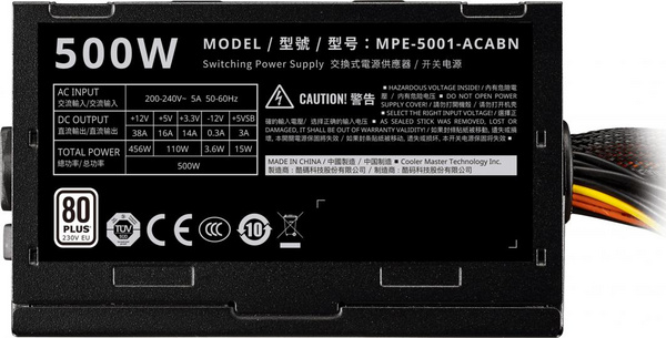 Burim energjie Cooler Master, 500 W