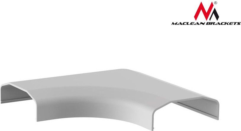 Kapak mbulues për kabllo Maclean Organizer, këndor, i bardhë