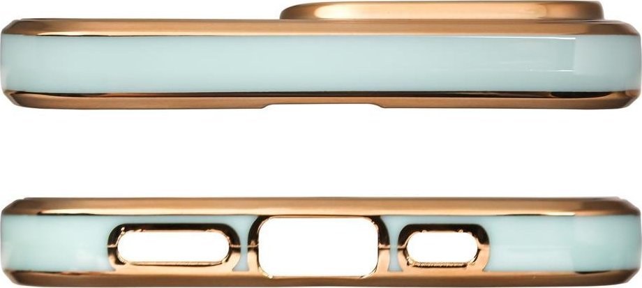 Këllëf xheli Hurtel Lighting Color Case për Xiaomi Redmi Note 11, kornizë e artë, ngjyrë mente