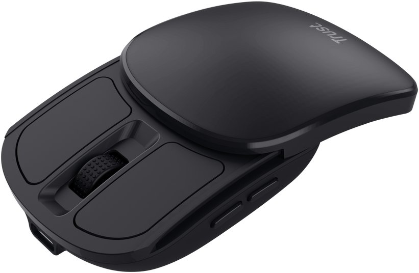 Maus Trust Zylo Pocket 25733, безжичен RF, 2400 DPI, црн