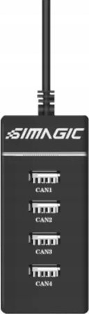 Modul USB Simagic Wheelbase Expansion, alumini, për sim racing, i zi
